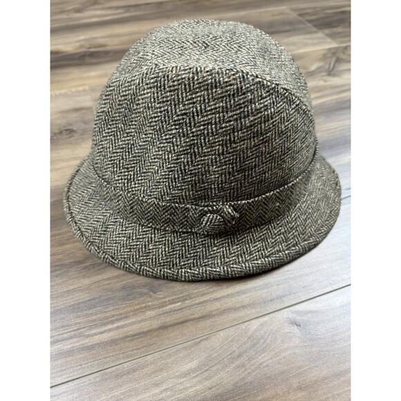 Men's Burberrys Tweed Fedora Bucket Hat 100% Wool  Size 7 1/8 - Picture 3 of 11